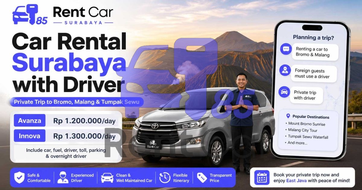 Car rental surabaya with driver