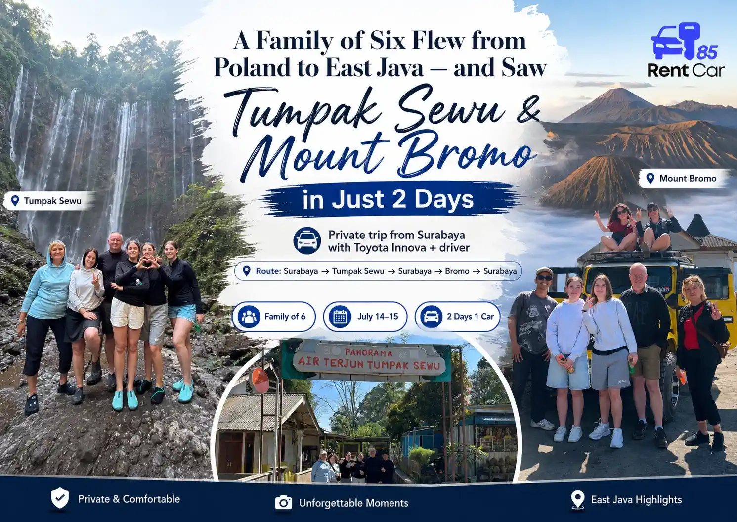 Tumpak sewu and mount bromo in just two days
