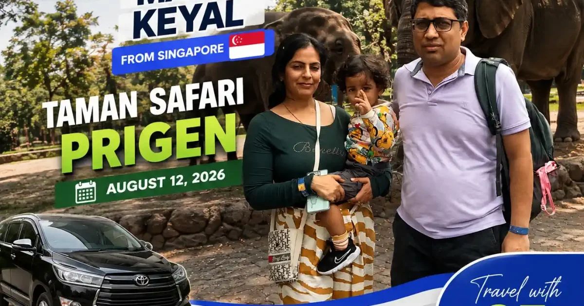 Taman safari prigen private car